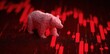 © jannik27s - pixel bear on a red stock market candlestick chart background