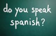 © Vadym - Chalk writing on a green board asks do you speak spanish. Question implies language learning, travel or communication. Great for education and cultural exchange themes. Global connection.
