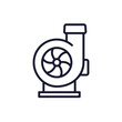 © nexusby - centrifugal pump icon, line pictogram