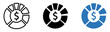 © graphixecho - budget allocation pie chart icon