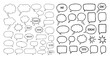 © 99VectorS - Hand-drawn Style comic speech bubbles and thought clouds collection