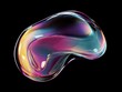 © Business Pics - glossy abstract droplet isolated on a black background