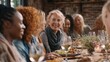 © Shoaib - A group of women sharing a meal and lively conversation, diverse ages and backgrounds, comfortable and joyful atmosphere, 8k, realistic, full ultra HD, high resolution, cinematic photography