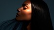 © Sriyani - A beautiful woman with long black hair and a serene expression in a dramatic lighting setup
