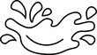 © Lamul - Illustration of Black Water Splashes vector outline