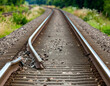 © sebi_2569 - A broken railway line. Danger of train derailments
