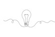 © Mst Sufia Begum - Light bulb icon featuring single line drawing style and minimalist outline vector design