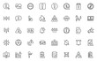 © kornkun - set of alert and warning icons. vector illustration