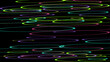 © monasa - A colorful array of glowing lines on a black background