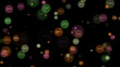 © monasa - A colorful array of circles on a black background