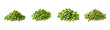 © STOCK AI - Fresh green pea pile collection PNG set with isolated on transparent background