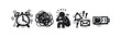 © liubomir118809 - Stress, Burnout, and Mental Overload Hand-Drawn Icons Set