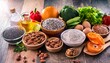 © Johnny - foods containing lutein on a beautiful background selective focus