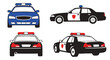 © Rasida - Police Car Line art creative smooth abstract vector