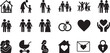 © MdMoziber - Family and love line editable icons set. Modern outline symbols for care and relationship.