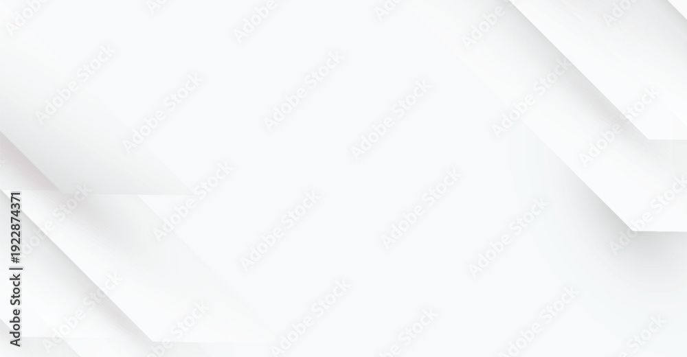 Minimalist abstract background with white and gray geometric diagonal ...