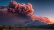 © Vaundy - seismic. Long-dormant volcano eruption with time symbolism showing centuries of silence broken in geological awakening, ESG reports.