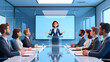 © lin - Professional woman showing leadership in a meeting room