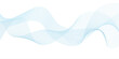 © Hal - Abstract horizontal glowing blue line wave background