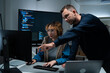 © Yingyaipumi - software engineers team developing autonomous AI agents and agentic terminal coding in a cowork environment.Concept of constitutional AI,agentic coding,large language models and reinventing software.