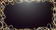 © ABDUR - Graduation celebration background with golden decorations and black formal theme