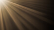 © Celt Studio - flare sun light len sunlight golden optical lens flare top rays transparent overlay bright glowing beam ray element isolated on black background