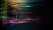 © DBFilms - Immersive tunnel of source code and command lines glowing in multiple colors, representing data processing, programming environments and futuristic tech infrastructure.