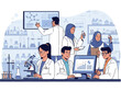 © Jepry - Diverse group of scientists collaborating in a modern laboratory setting.