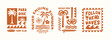 © cddesign.co - Retro surf and paradise vector set with palm trees, waves, sun and bold typography compositions. Tropical summer graphics ideal for t-shirts, posters and beach branding.