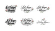 © Настя Шевчук - Calligraphy Hope Variations. Let hope bloom. Create a calligraphy lettering illustration of the phrase: Let