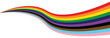 © Rafaj Stock - Rainbow Pride Flag Waving – LGBTQIA+ Symbol Isolated on White, Vector Design for Pride Month