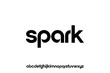 © Vec - Spark logo with lowercase letters and alphabet.