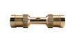 © Svetlana - Highly detailed brass connector fitting with symmetrical double-end design for industrial use