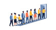 © Lutfi - Diverse Group Moving Towards Opportunity: Inclusion, Equality, and Accessibility