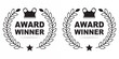 © Felix - Laurel wreath element realistic metallic, for success achievement and trophy. PNG.