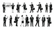 © nanda - Collection of Business Professionals in Various Poses and Actions.