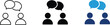 © Shahar - Two people with speech bubbles icon showing communication and professional dialogue. Business interaction illustration for customer support, team collaboration, networking, consultation services