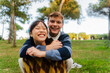 © Nuria Seguí/Stocksy - Couple experience happiness in nature