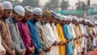 © SibteHUSSAIN - Muslim Men Praying in Unison during a Religious Gathering