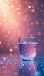 © Mujiyono - A glass of water sitting on top of a table.