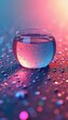 © Mujiyono - A glass bowl filled with water sitting on top of a table.