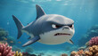 © CrazyJuke - The underwater world shark: a charming portrayal of a shark, bringing to life the enigmatic beauty of the underwater world.