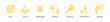 © HIMMATUL ULIYAH - Internship Lineal Yellow Icon Set For Web Banner. Vector Illustration Concept With Some Icons. Designed In Lineal Yellow Style