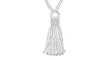 © Fisal - Handcrafted Tassel Decoration, Decorative Cord, Textile Craft Element, Isolated White Background