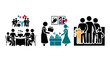 © Aoun - Set of family at baby shower parties