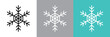 © WAWAWA - 雪の結晶のシンプルなカラーアイコン