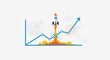 © Nurmalia - Startup Success Rocket Launching from Business Growth Chart with Upward Trend