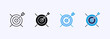 © Lulis - Targeting Icon Set Multiple Style Collection Vector Illustration