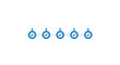 © Sri Kadarwati - Blue checkmark icons in a row.