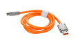 © stas_malyarevsky - Colored cable with USB and Type-C connectors, on a white background